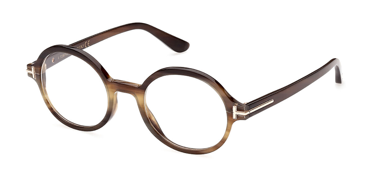 Image of Tom Ford FT5850-P 064 Óculos de Grau Marrons Masculino BRLPT