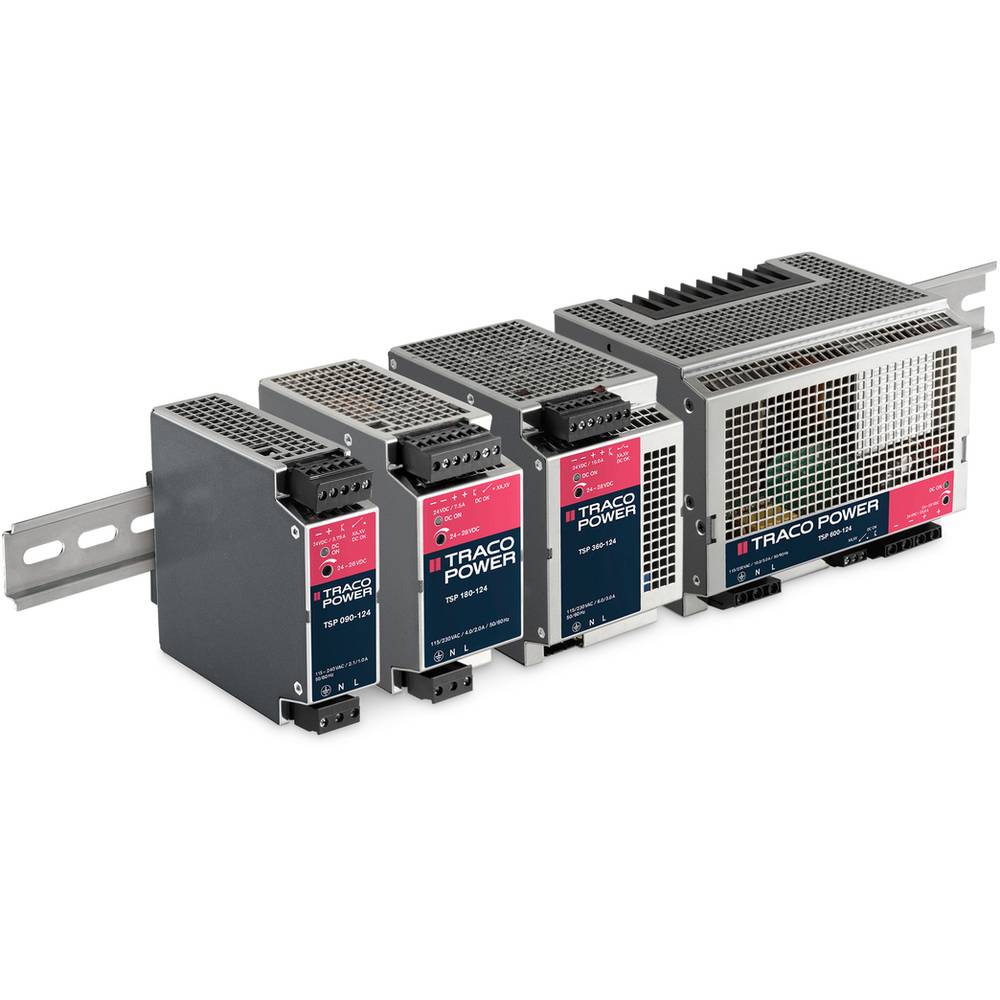 Image of TracoPower TSP 360-124WR Rail mounted PSU (DIN) 24 V DC 15 A 180 W No of outputs:1 x Content 1 pc(s)