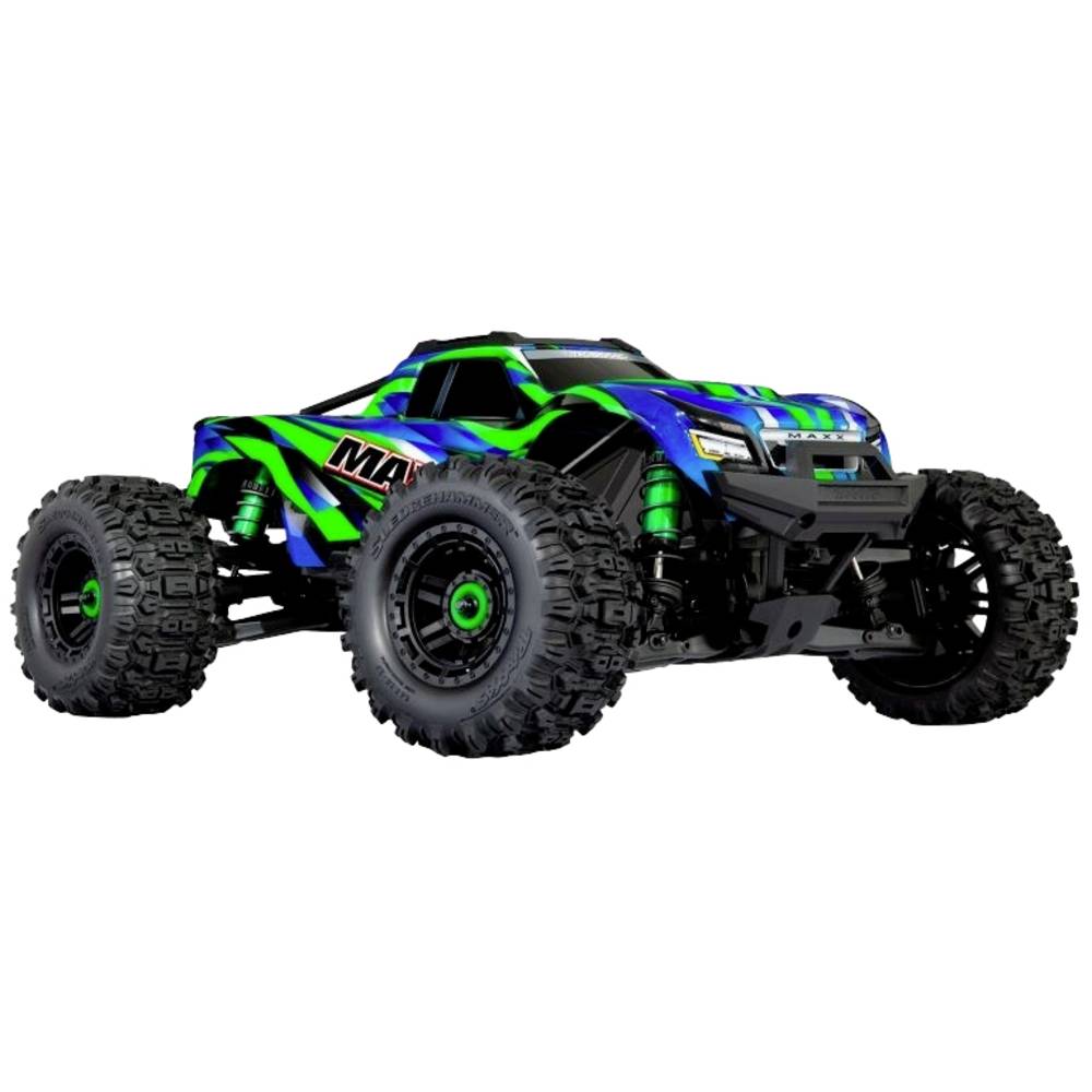 Image of Traxxas MAXX Wide Green 1:10 RC model car Monster truck 4WD RtR 24 GHz
