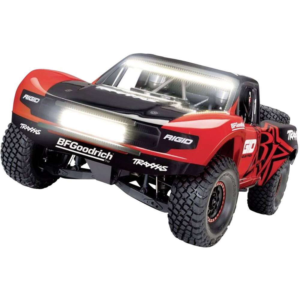 Image of Traxxas Unlimited Desert VXL Rigid Red Black Brushless RC model car Electric Short course 4WD RtR 24 GHz
