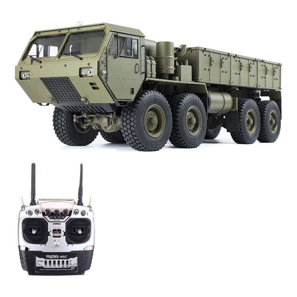 Image of Upgraded Version HG HG-P801 M983 24G 8CH 1:12 8x8 US Army Military Truck RC Car Without Battery Charger - Army Green