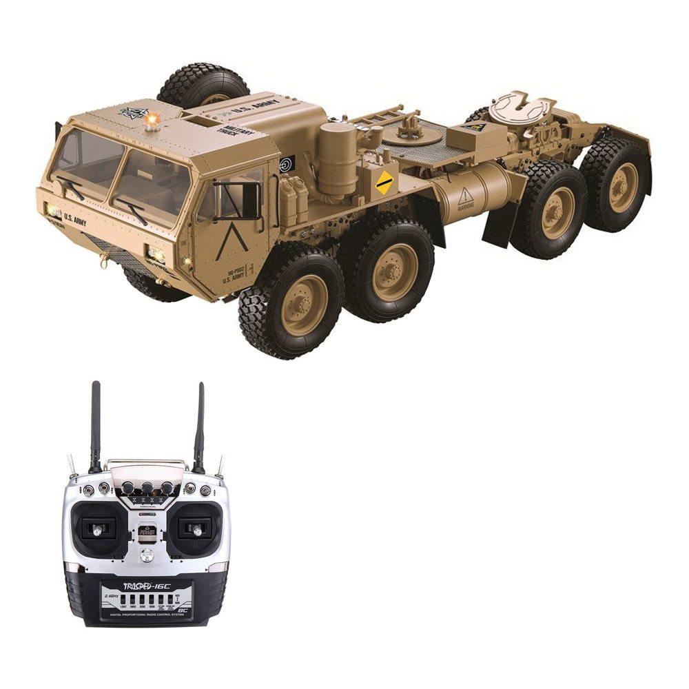 Image of Upgraded Version HG HG-P802 M983 24G 8CH 1:12 8x8 US Army Military Truck RC Car Without Battery Charger - Khaki