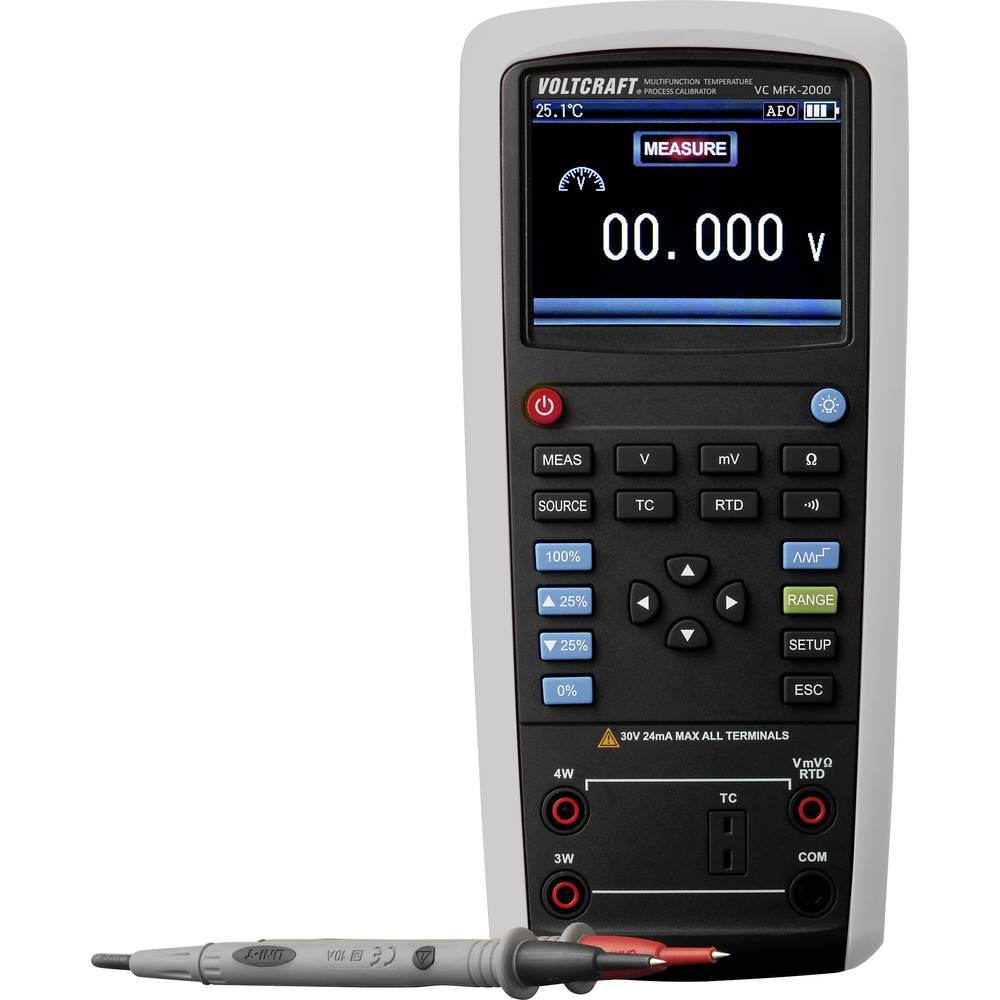 Image of VOLTCRAFT VC MFK-2000 Calibrator Temperature 6 x AA rechargeable battery (included)