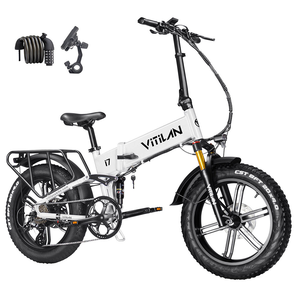 Image of Vitilan I7 Pro 20 Foldable Electric Bike - White