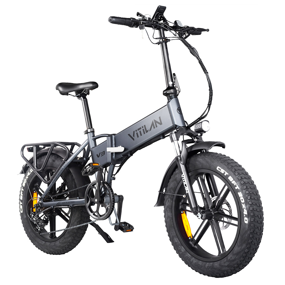 Image of Vitilan V3 750W Electric Bike - Grey