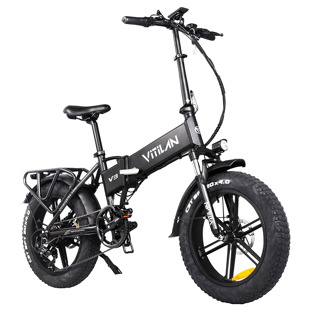 Image of Vitilan V3 750W Motor Electric Bike - Black