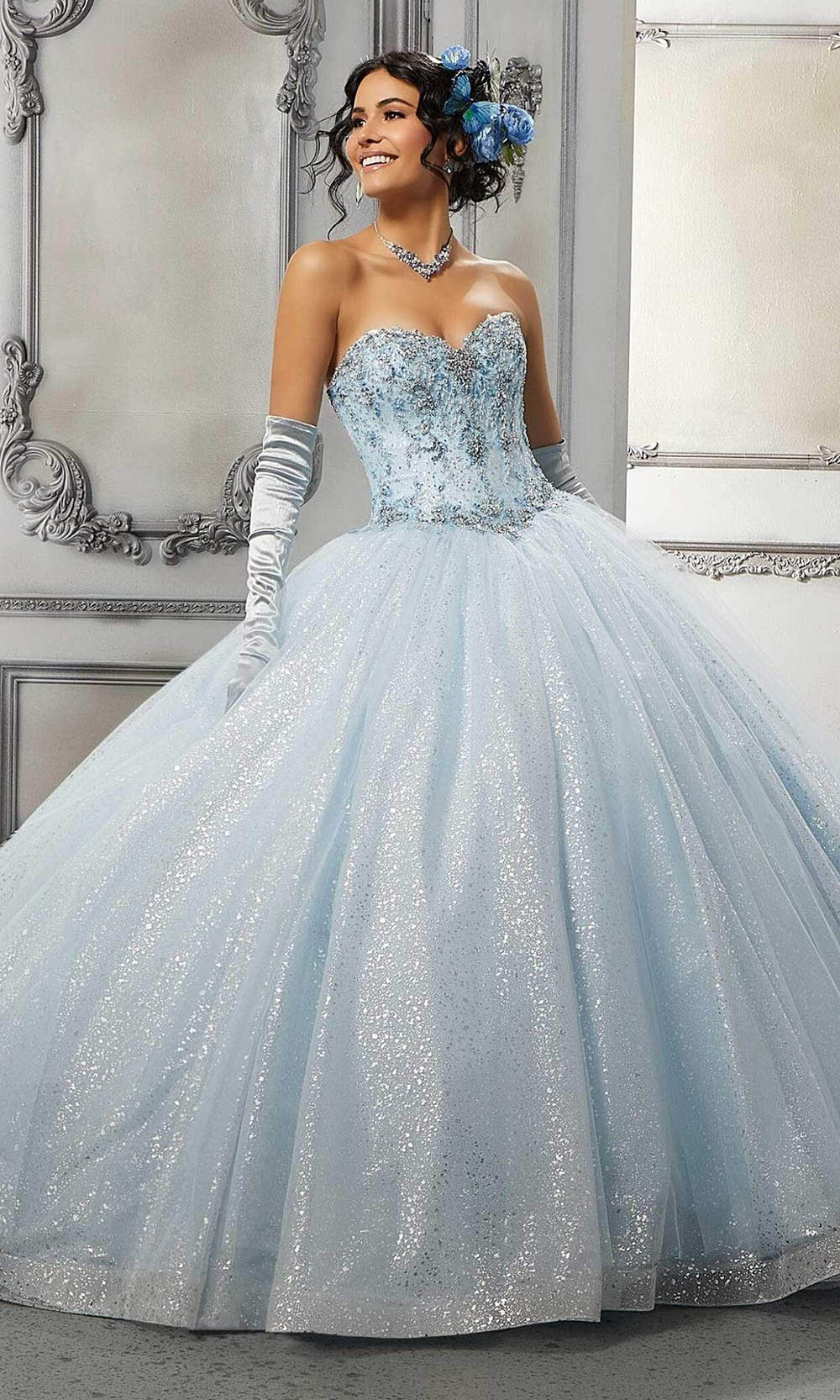 Image of Vizcaya by Mori Lee - 60142 Sweetheart Basque Ball Gown