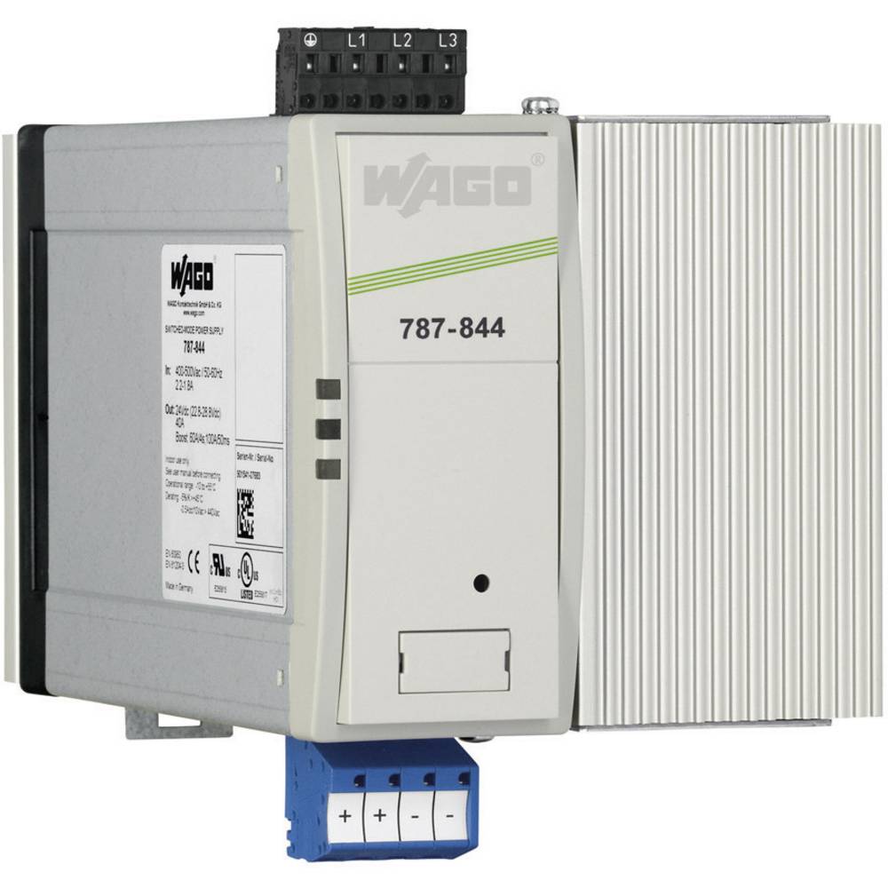 Image of WAGO EPSITRONÂ® PRO POWER 787-844 Rail mounted PSU (DIN) 24 V DC 40 A 960 W No of outputs:1 x Content 1 pc(s)