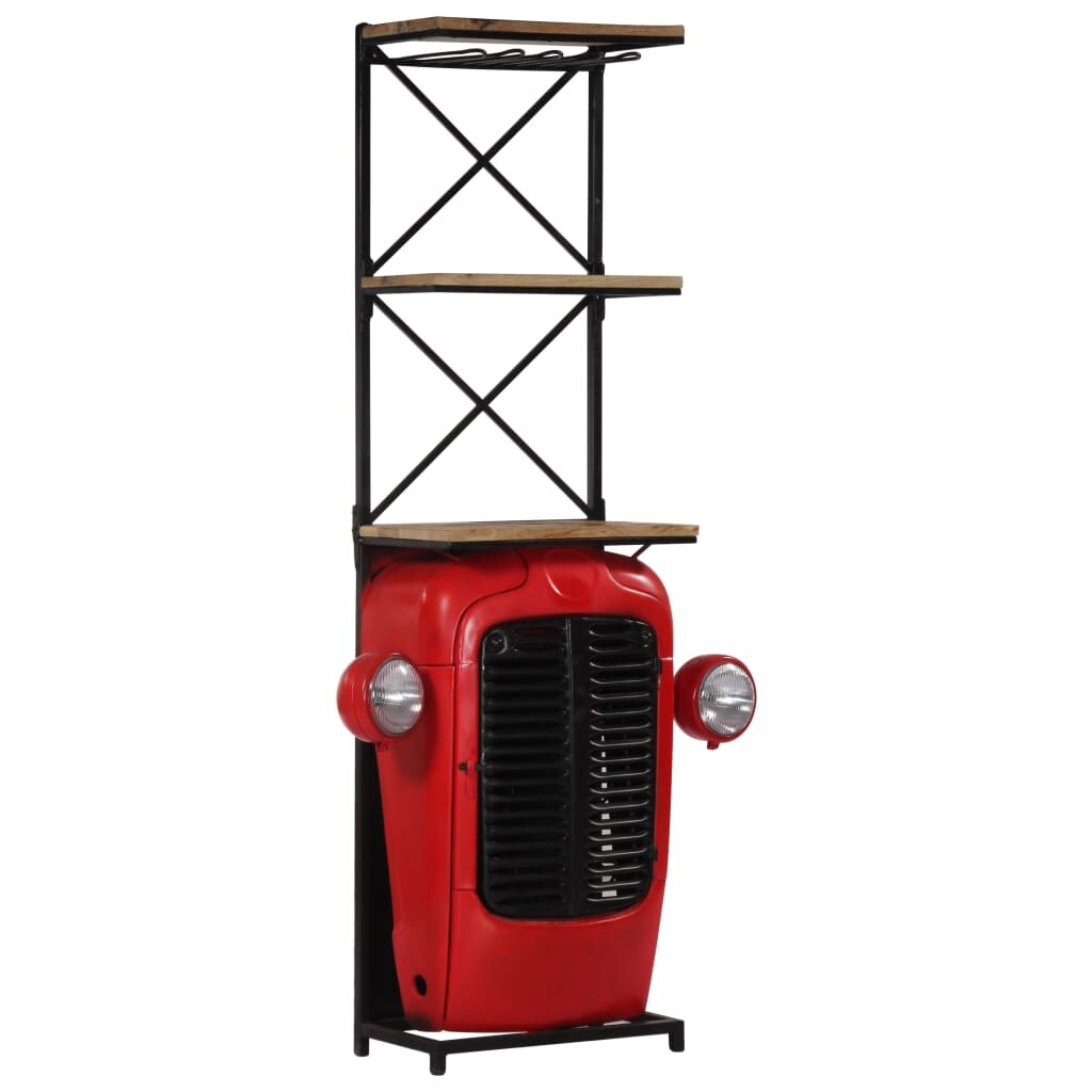 Image of Wine cabinet tractor 49x32x183 cm solid mango wood
