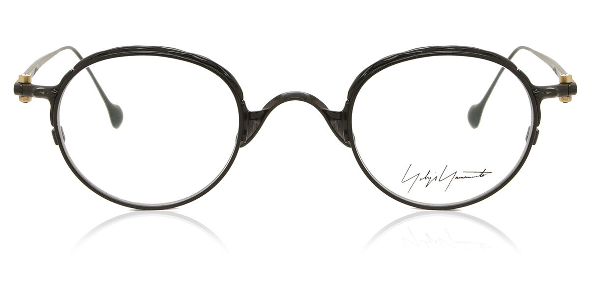 Image of Yohji Yamamoto L001 M006 43 Czarne Meskie Okulary Korekcyjne PL