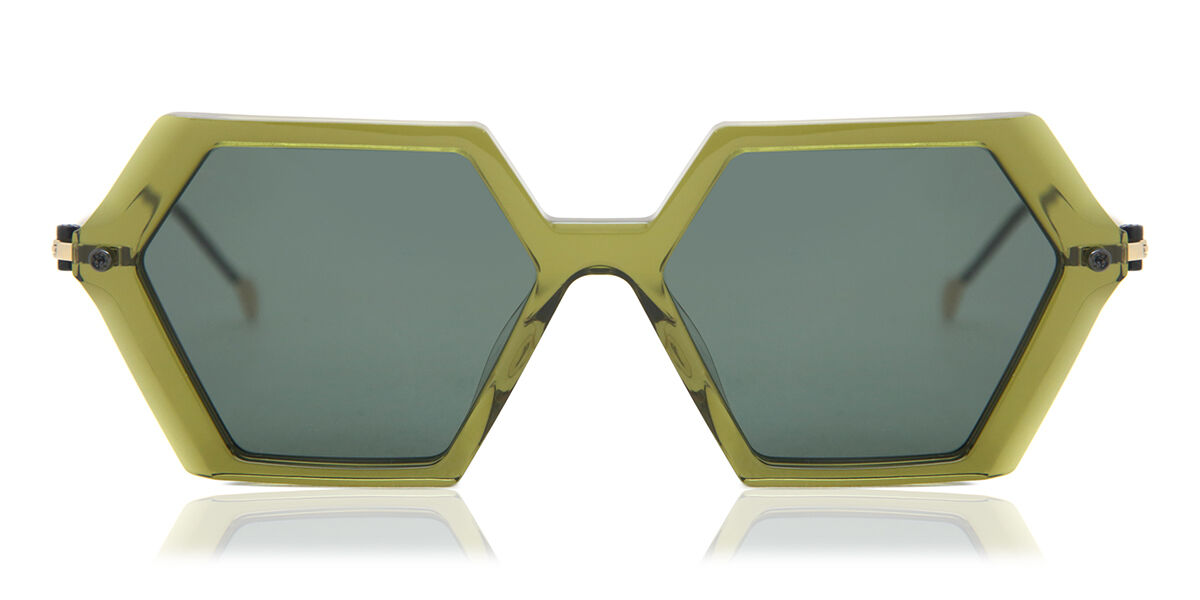 Image of Yohji Yamamoto SL007 M003 Óculos de Sol Verdes Masculino BRLPT