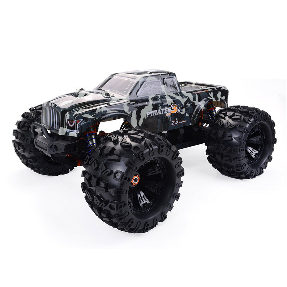 Image of ZD Racing Camouflage MT8 Pirates3 Vehicle 1/8 24G 4WD 90km/h 120A ESC Brushless RC Car RTR Model