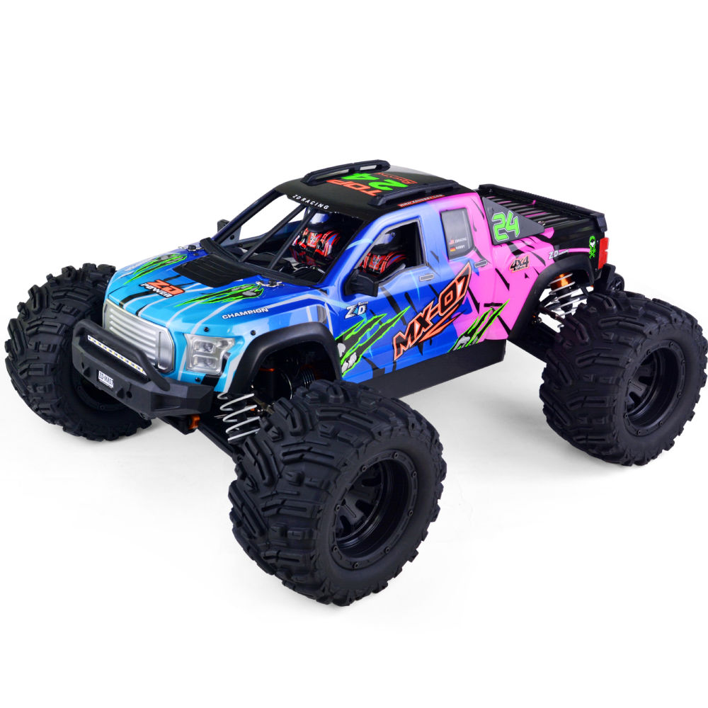 Image of ZD Racing MX 07 1/7 24G 4WD 80km/h 8S Brushless RC Car Hobbwing Max6 Monster Big Off-Road Truck Oil Filled Shocks Vehic
