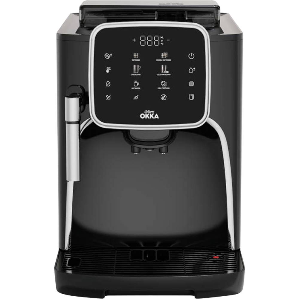 Image of arzum OK0028-0500 Coffee maker Chrome incl milk jug