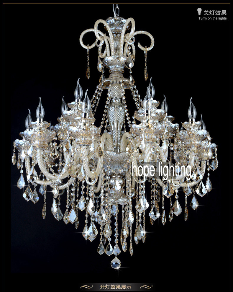 Image of led crystal light fixtures Candle Chandeliers for the living room Wrought Iron Lighting lamp bedroom bar dining room chandelier