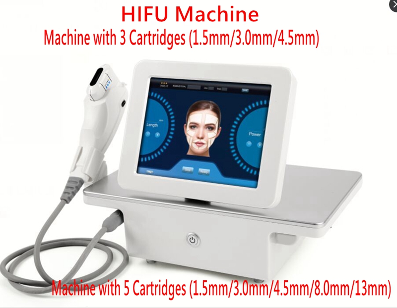 Image of profession High Intensity Focused Ultrasound Hifu Machine Face Lift Skin Tightening Anti Aging Body slimming With 3 / 5 Cartridges